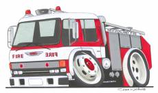 New Zealand Fire Brigade caricature.  » Click to zoom ->